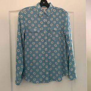 LOFT Sand Dollar Pattern Blouse